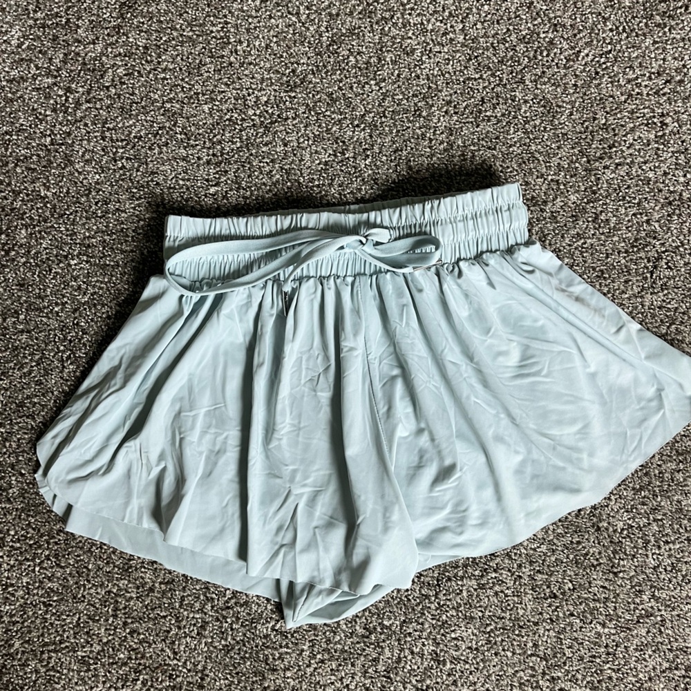 Light Blue flutter shorts